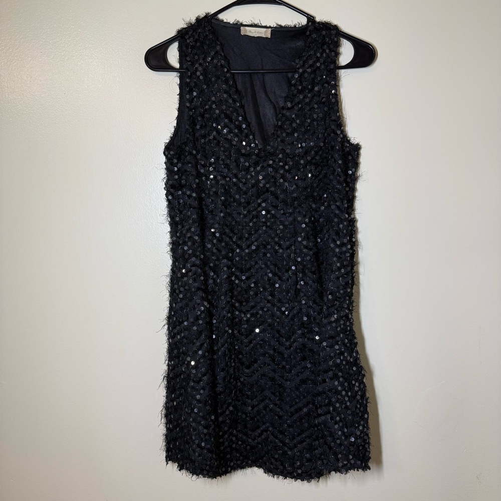 Altar'd State Black Sequin Mini Dress